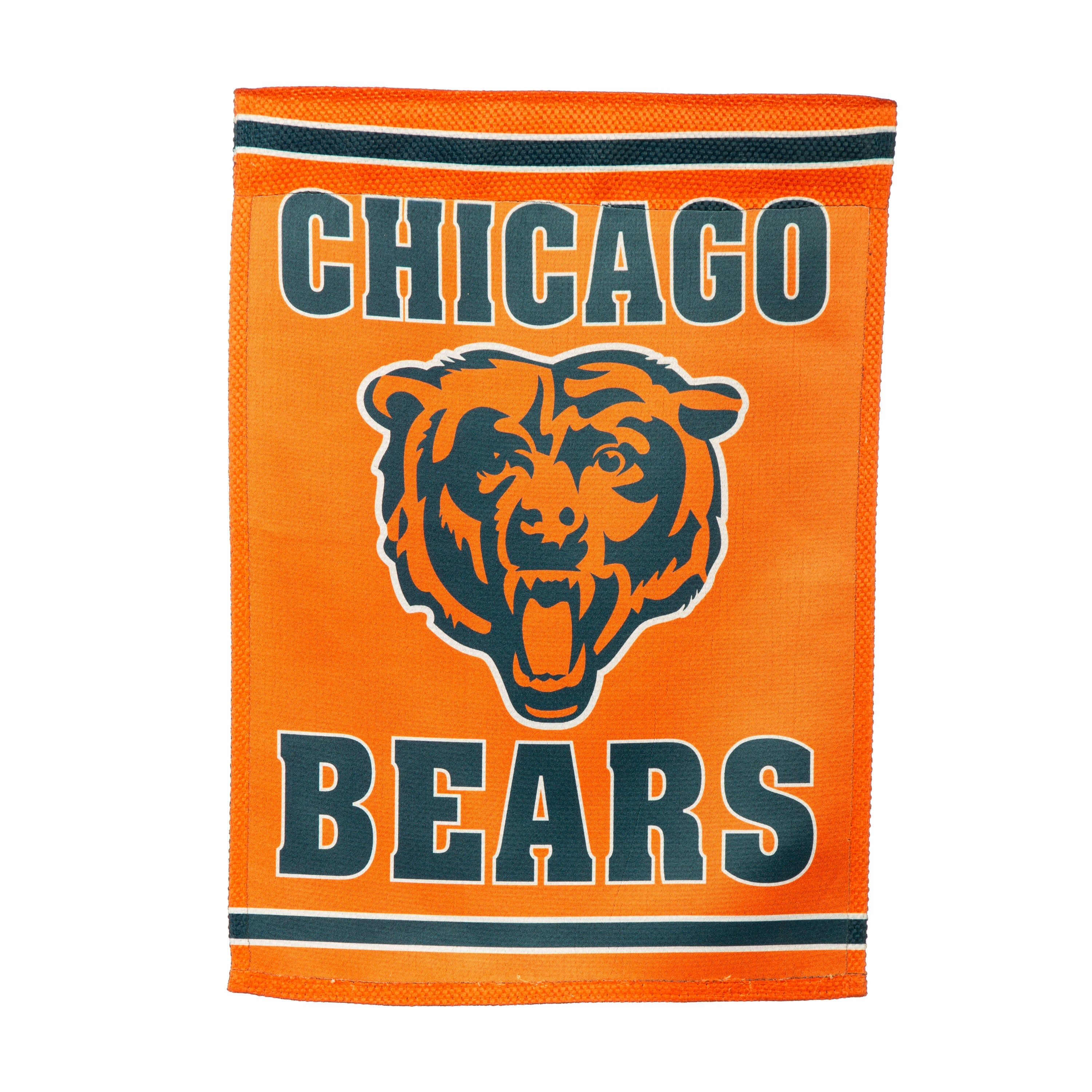 Embossed Suede Flag, GDN Size, Chicago Bears - Sports Gifts, Sports Memorabilia, Sports Collectibles, Fan Shop