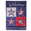 Red, White, and Blue Stars Suede House Flag