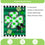 Check Clover Garden Applique Flag