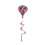 Patriotic Floral Balloon Spinner - Sports Gifts, Sports Memorabilia, Sports Collectibles, Fan Shop