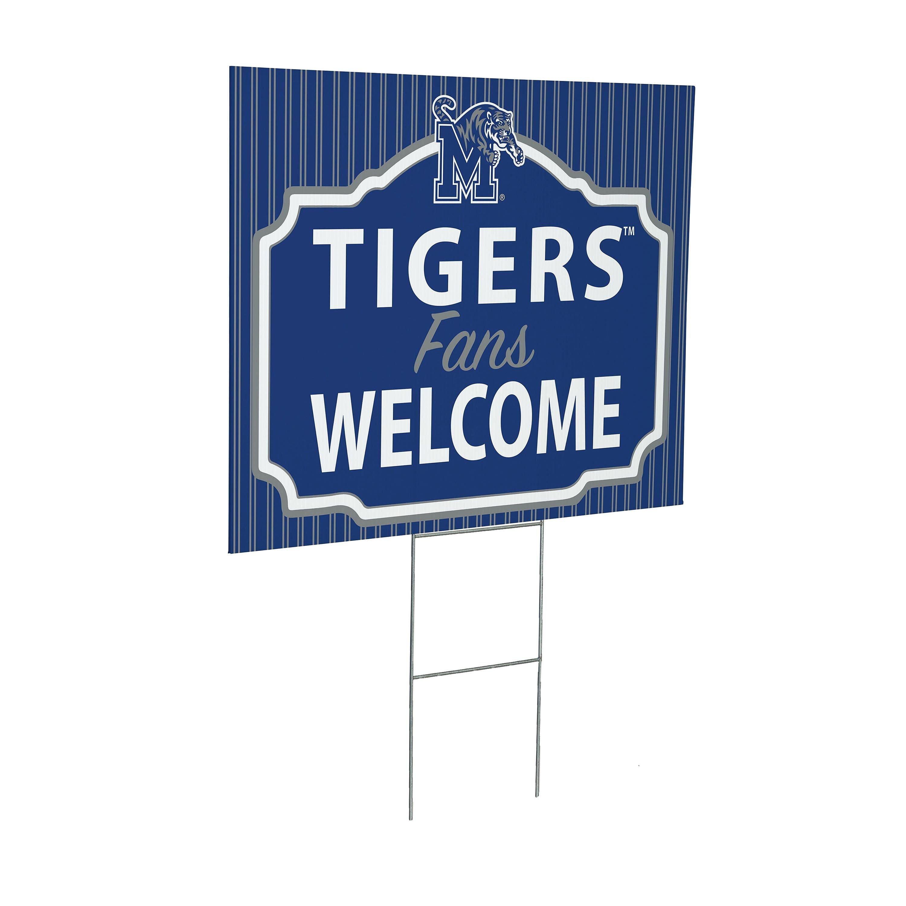 University of Memphis Coroplast Yard Sign, "Fans Welcome"