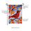 Cardinal in Fall Tree Applique Garden Flag - Sports Gifts, Sports Memorabilia, Sports Collectibles, Fan Shop