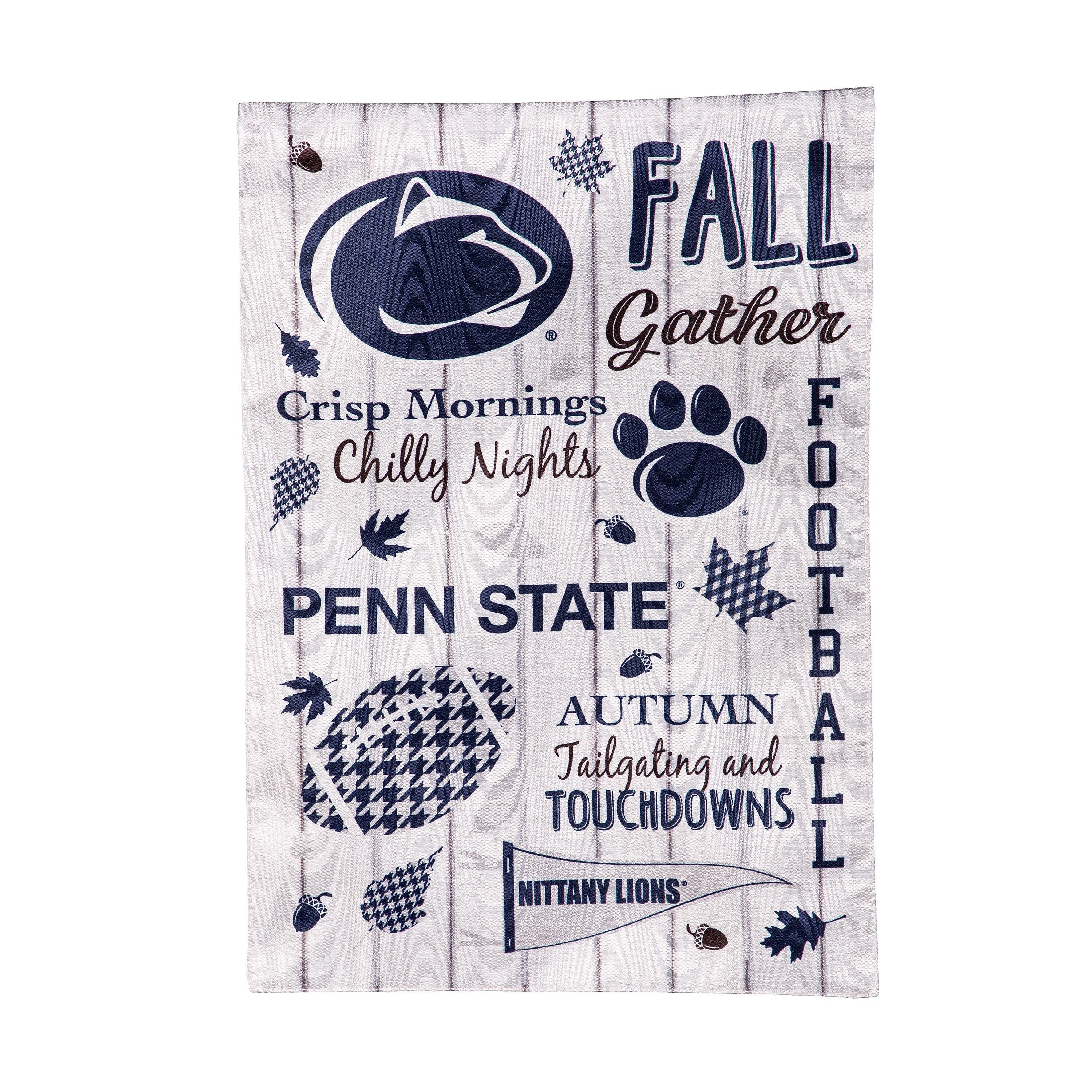 Penn State, Moire Flag, GDN, Fall Seasonal - Sports Gifts, Sports Memorabilia, Sports Collectibles, Fan Shop
