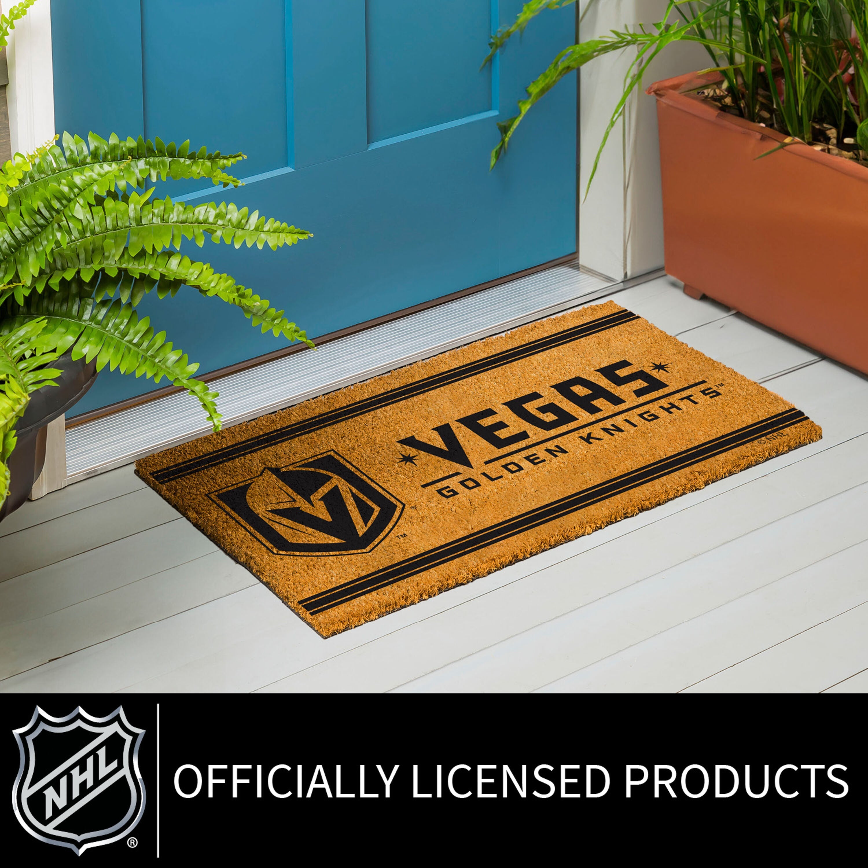 Vegas Golden Knights, Coir Mat 1C - Sports Gifts, Sports Memorabilia, Sports Collectibles, Fan Shop