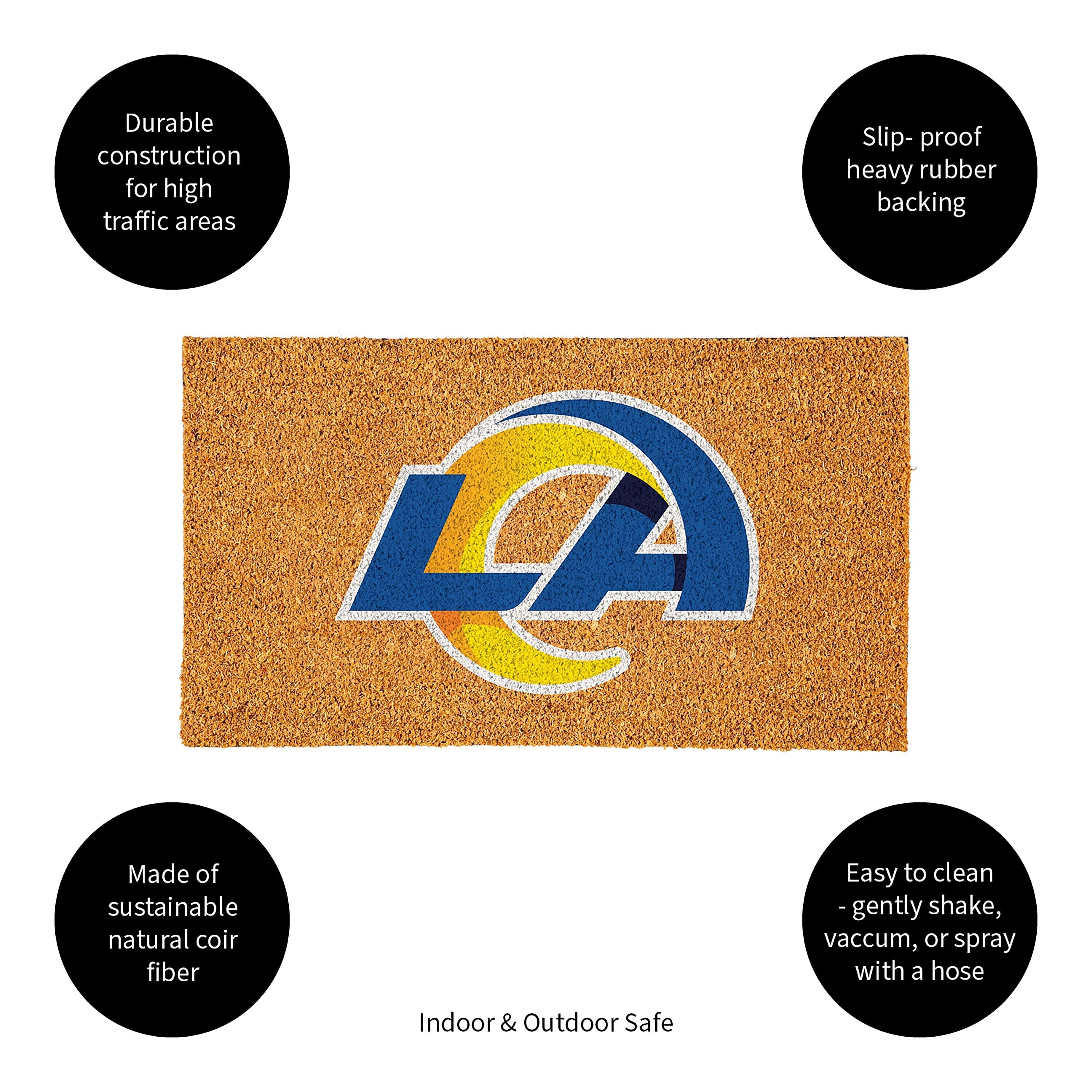 Coir Mat, 16"x28", Los Angeles Rams