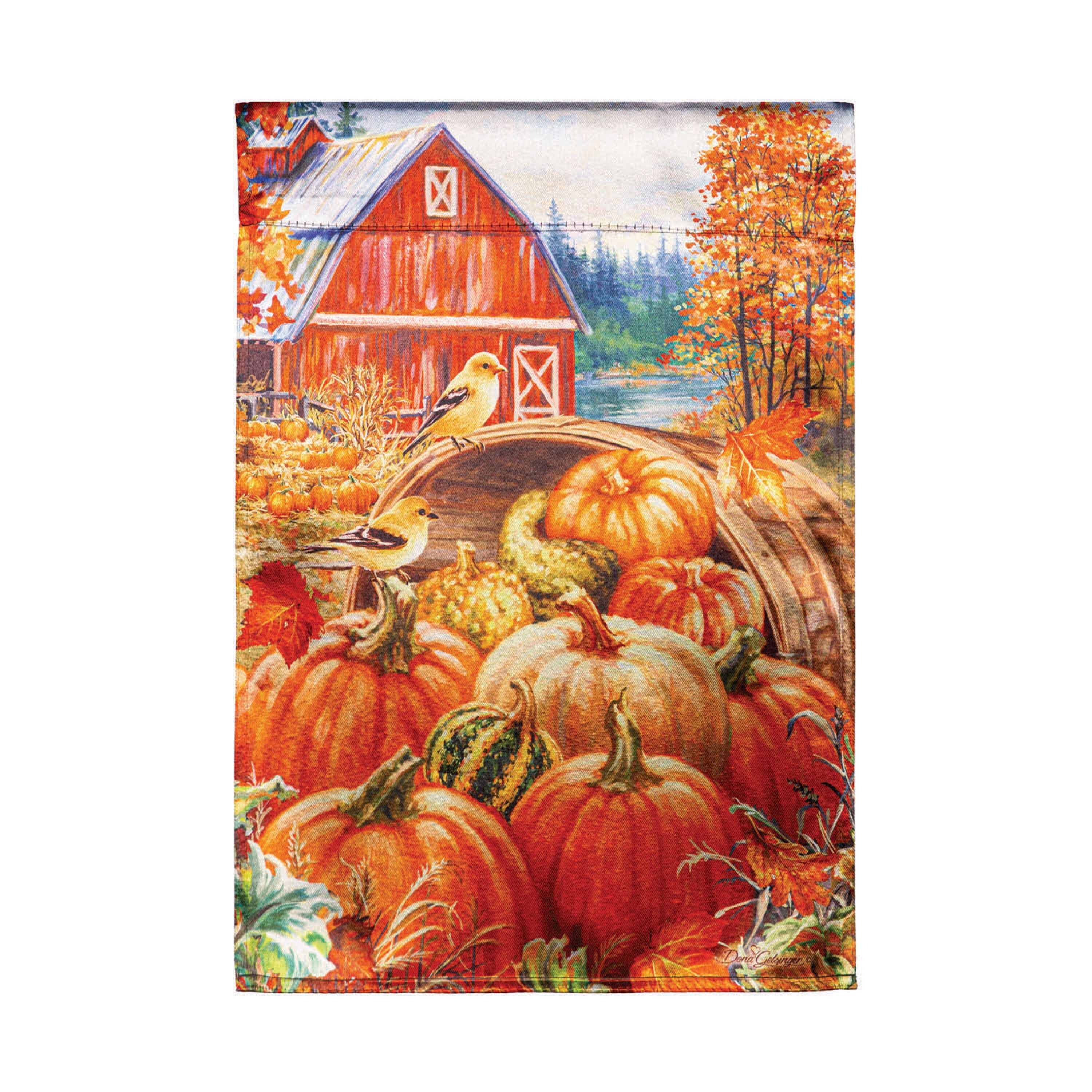 Red Barn Lustre Garden Flag - Sports Gifts, Sports Memorabilia, Sports Collectibles, Fan Shop