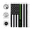 Military Thin Green Line Garden Suede Flag