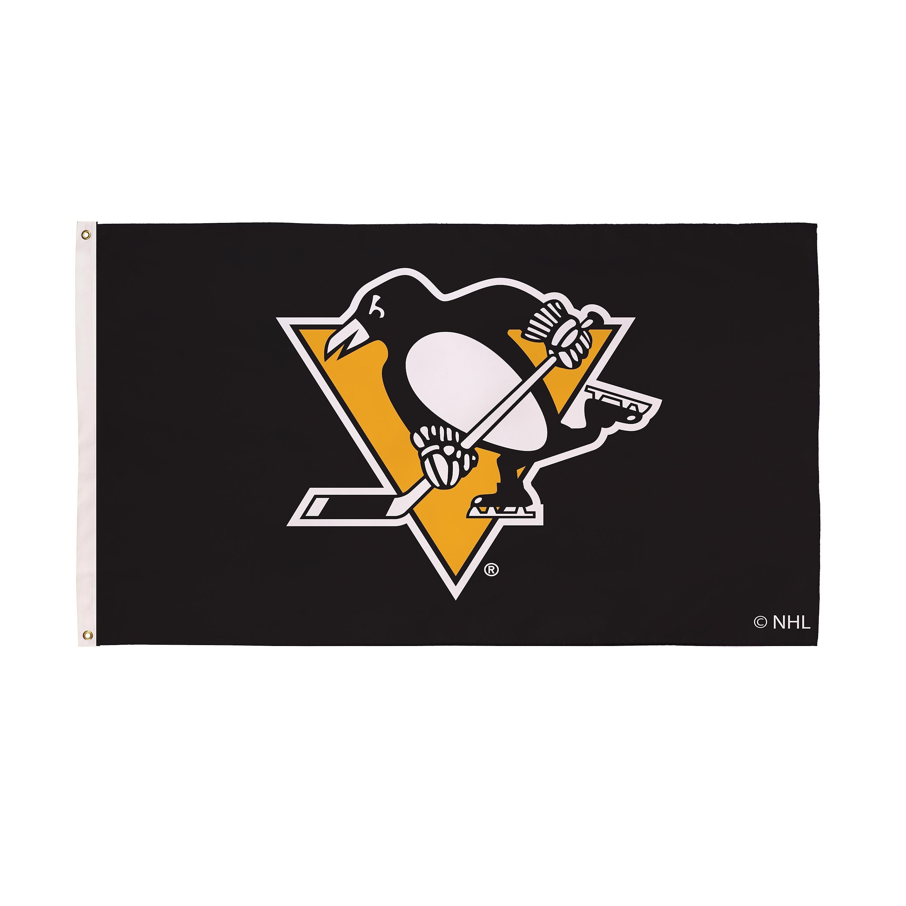 Pittsburgh Penguins Single Sided Estate Flag with 2 Grommets, 3'x5'