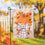 Pumpkin and Bow Garden Burlap Flag - Sports Gifts, Sports Memorabilia, Sports Collectibles, Fan Shop