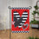 Patterned Heart Applique Garden Flag - Sports Gifts, Sports Memorabilia, Sports Collectibles, Fan Shop