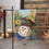 Scarecrow and Friend Applique Garden Flags