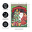 Jingle Bell Square Applique Garden Flag