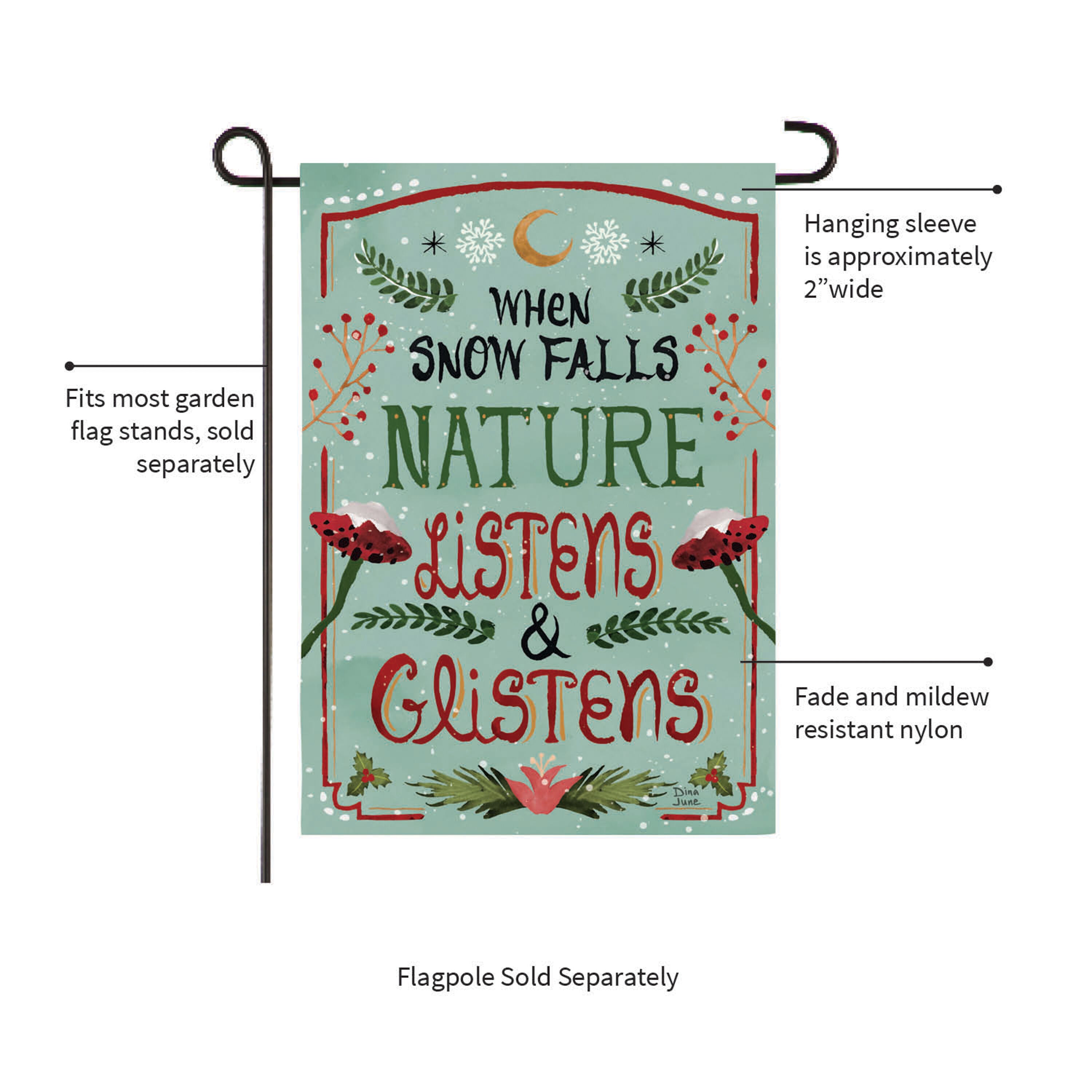 Santa's Forest of Wonder Reversible Burlap Garden Flag - Sports Gifts, Sports Memorabilia, Sports Collectibles, Fan Shop