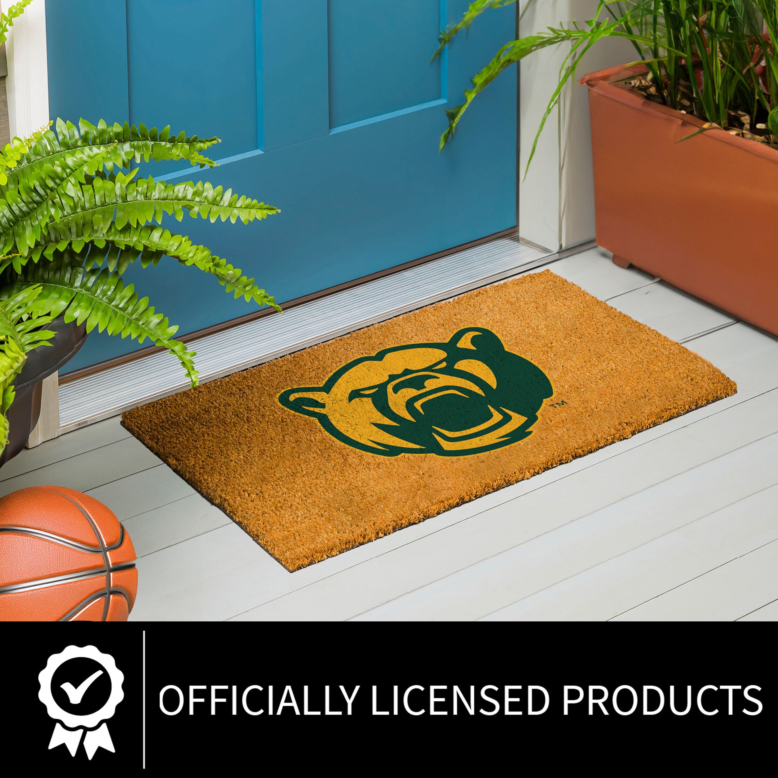 Coir Mat, 16"x28", Baylor University - Sports Gifts, Sports Memorabilia, Sports Collectibles, Fan Shop