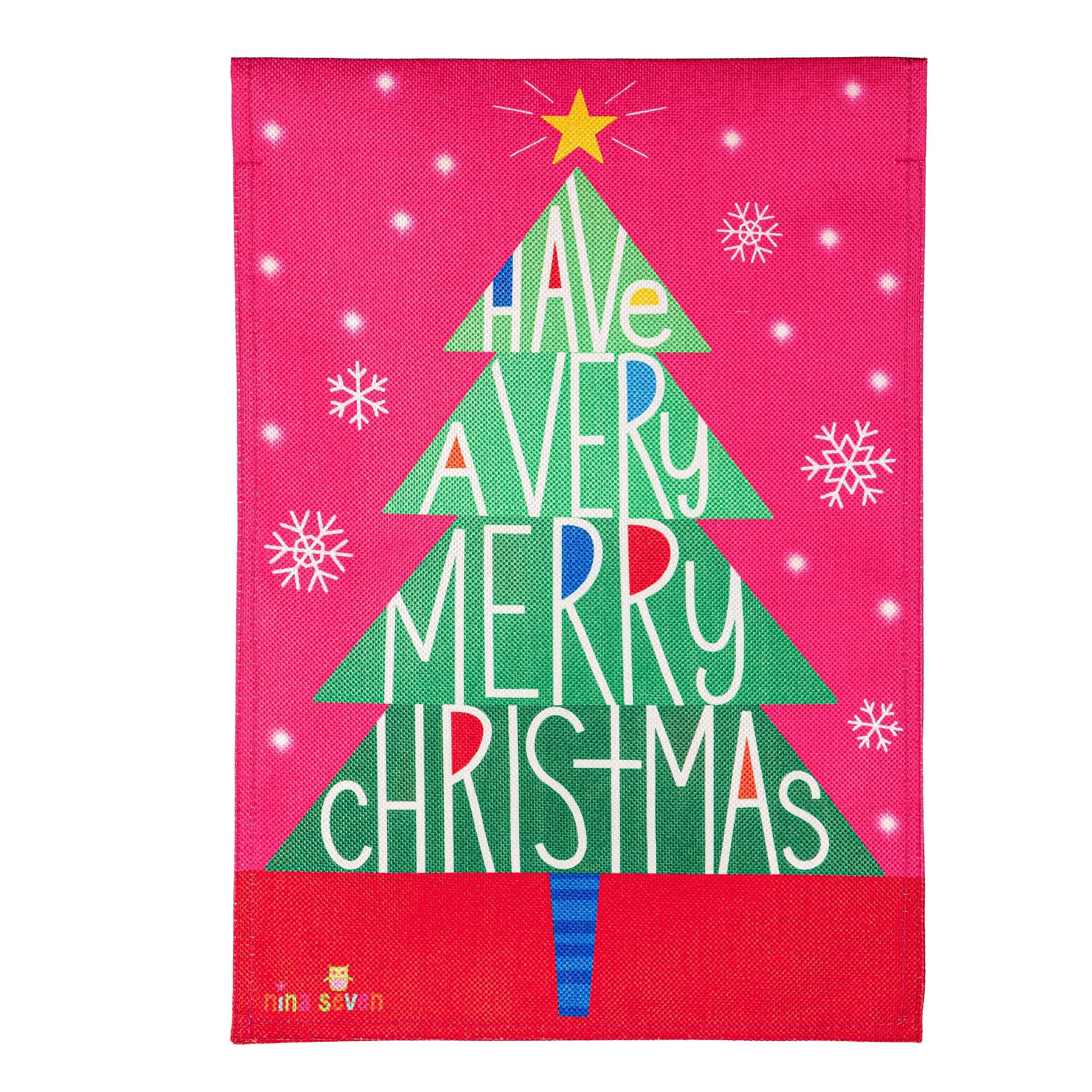 Have a Merry Christmas Burlap Garden Flag - Sports Gifts, Sports Memorabilia, Sports Collectibles, Fan Shop