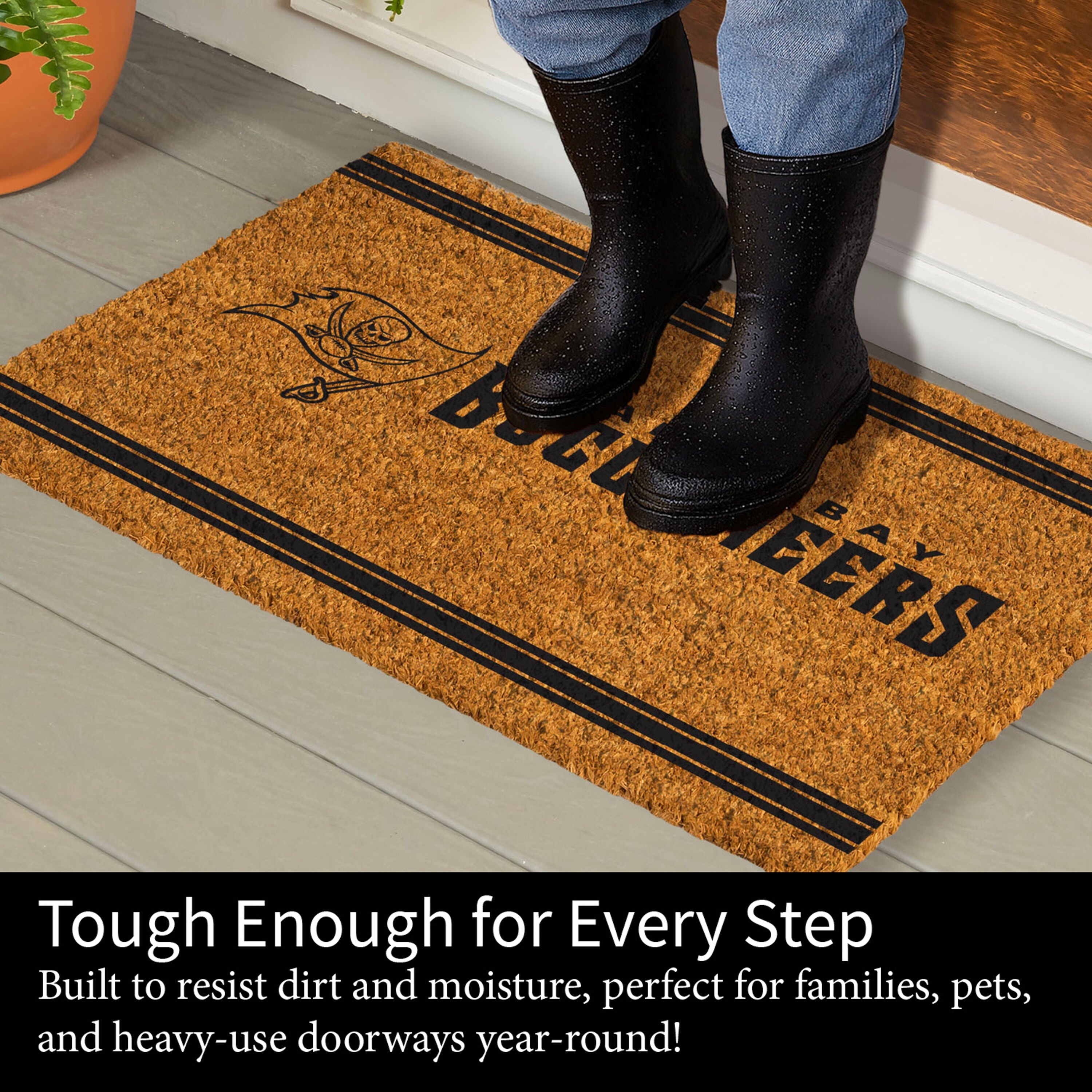 Tampa Bay Buccaneers, Coir Mat 1C - Sports Gifts, Sports Memorabilia, Sports Collectibles, Fan Shop