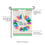Colorful Bunny Wreath Garden Applique Flag