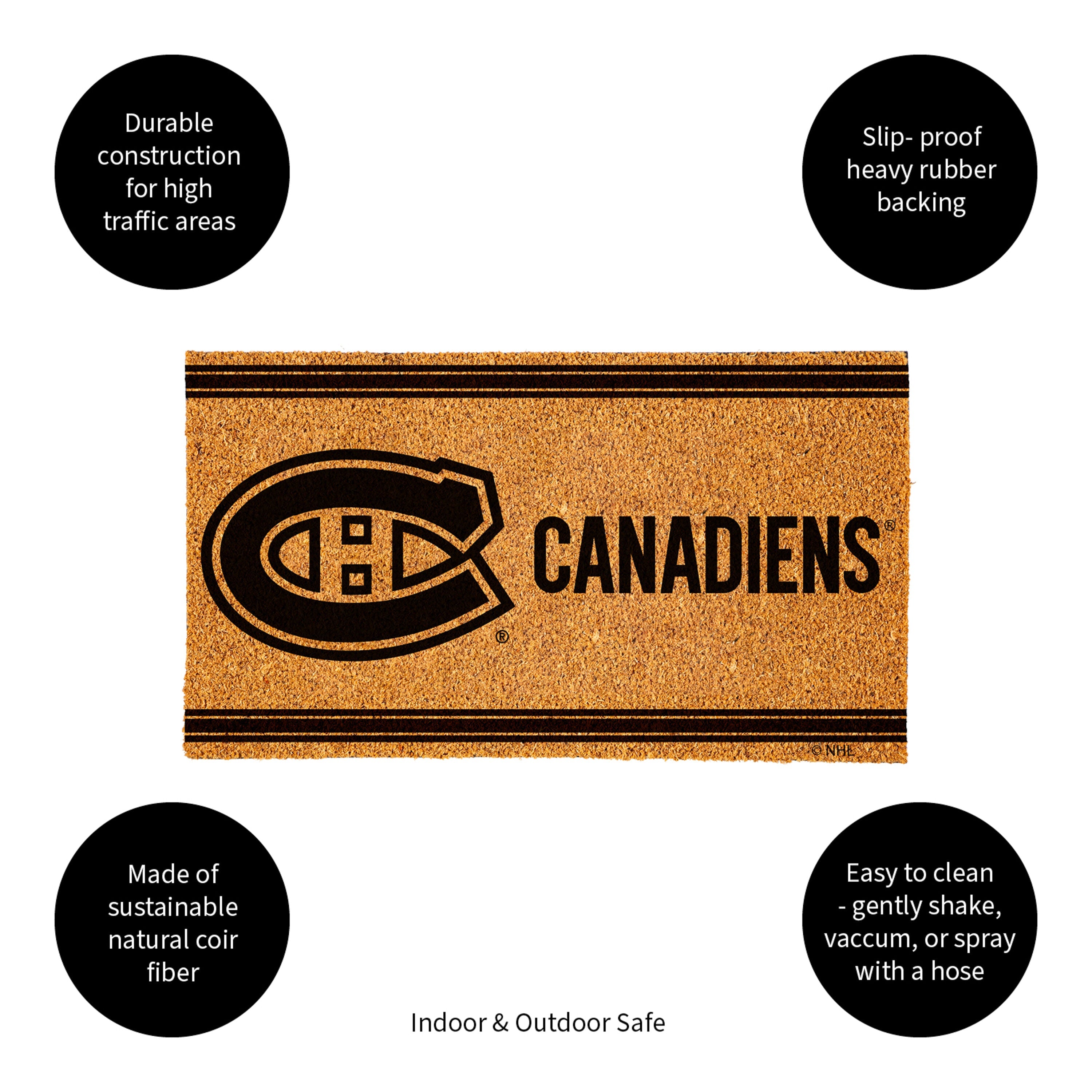 Montreal Canadiens, Coir Mat 1C - Sports Gifts, Sports Memorabilia, Sports Collectibles, Fan Shop