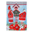 Snow Birdhouses Suede Garden Flag - Sports Gifts, Sports Memorabilia, Sports Collectibles, Fan Shop