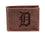 Detroit Tigers Bi-Fold Wallet Brown 100% Genuine Leather - Sports Gifts, Sports Memorabilia, Sports Collectibles, Fan Shop