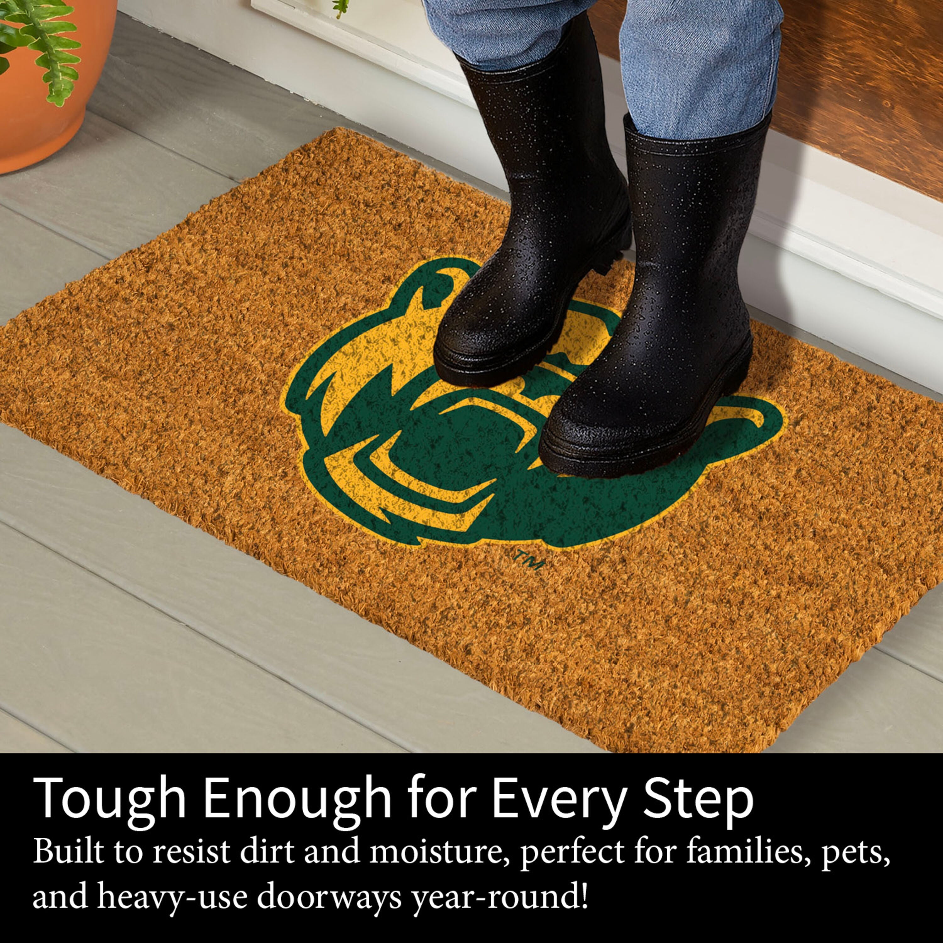 Coir Mat, 16"x28", Baylor University - Sports Gifts, Sports Memorabilia, Sports Collectibles, Fan Shop