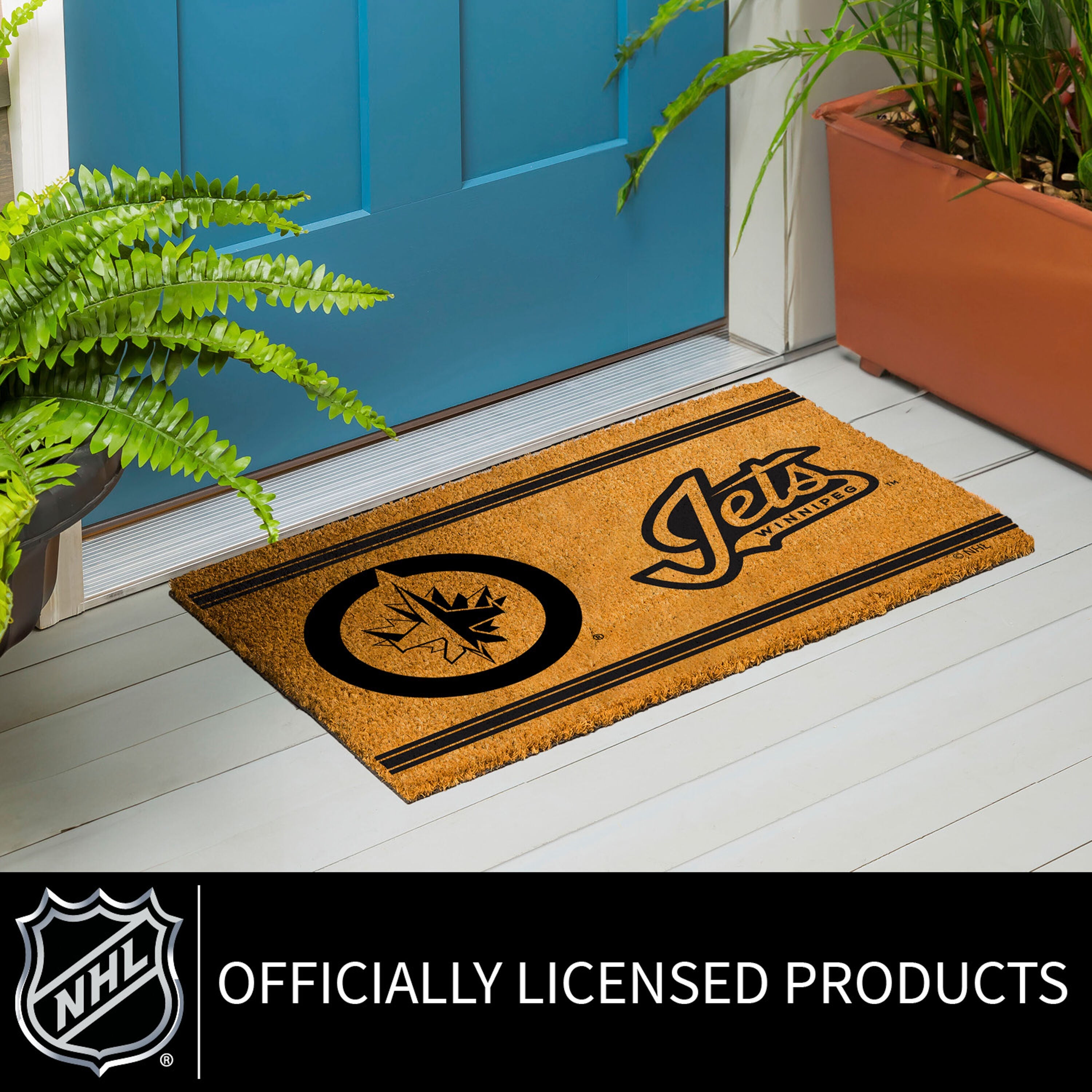 Winnipeg Jets, Coir Mat 1C - Sports Gifts, Sports Memorabilia, Sports Collectibles, Fan Shop