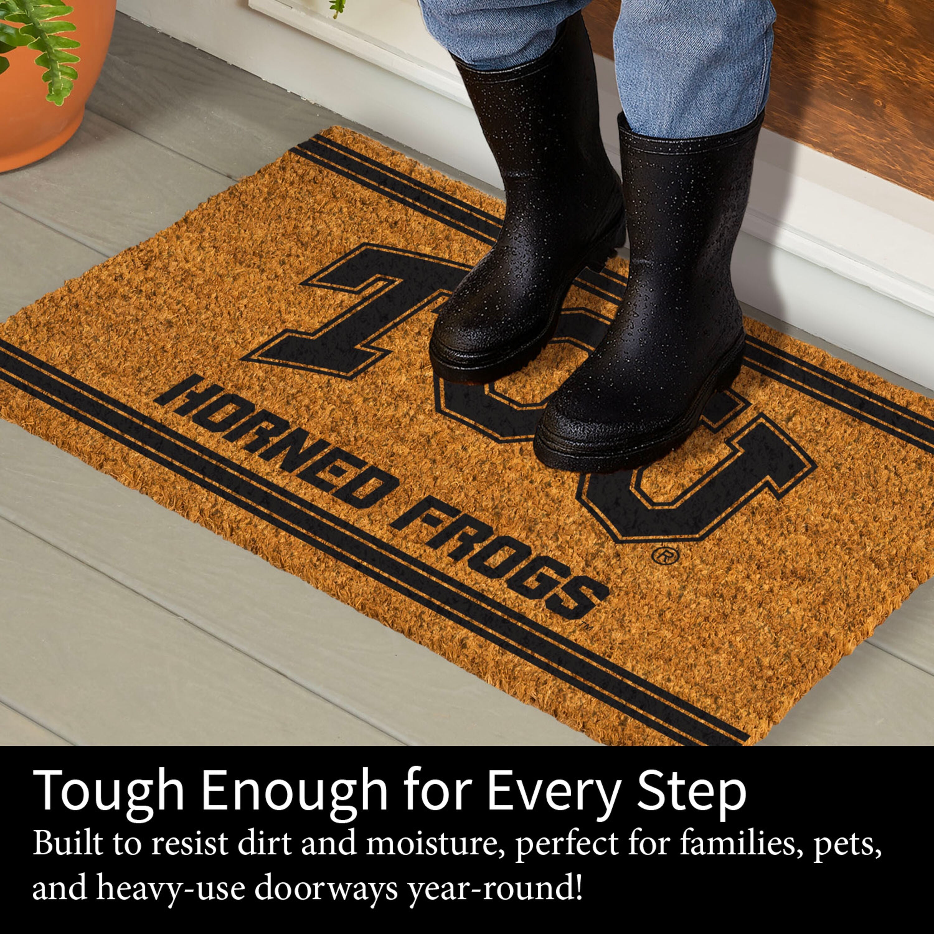 Texas Christian University, Coir Mat 1C - Sports Gifts, Sports Memorabilia, Sports Collectibles, Fan Shop