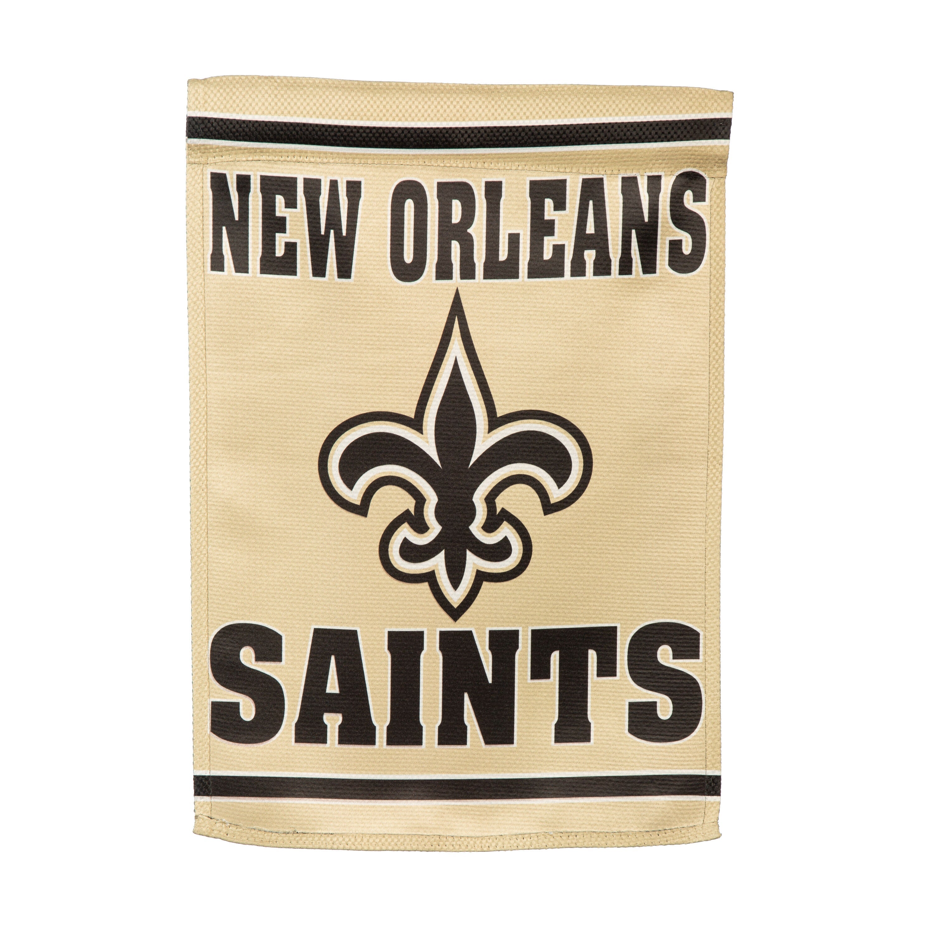 Embossed Suede Flag, GDN Size, New Orleans Saints - Sports Gifts, Sports Memorabilia, Sports Collectibles, Fan Shop