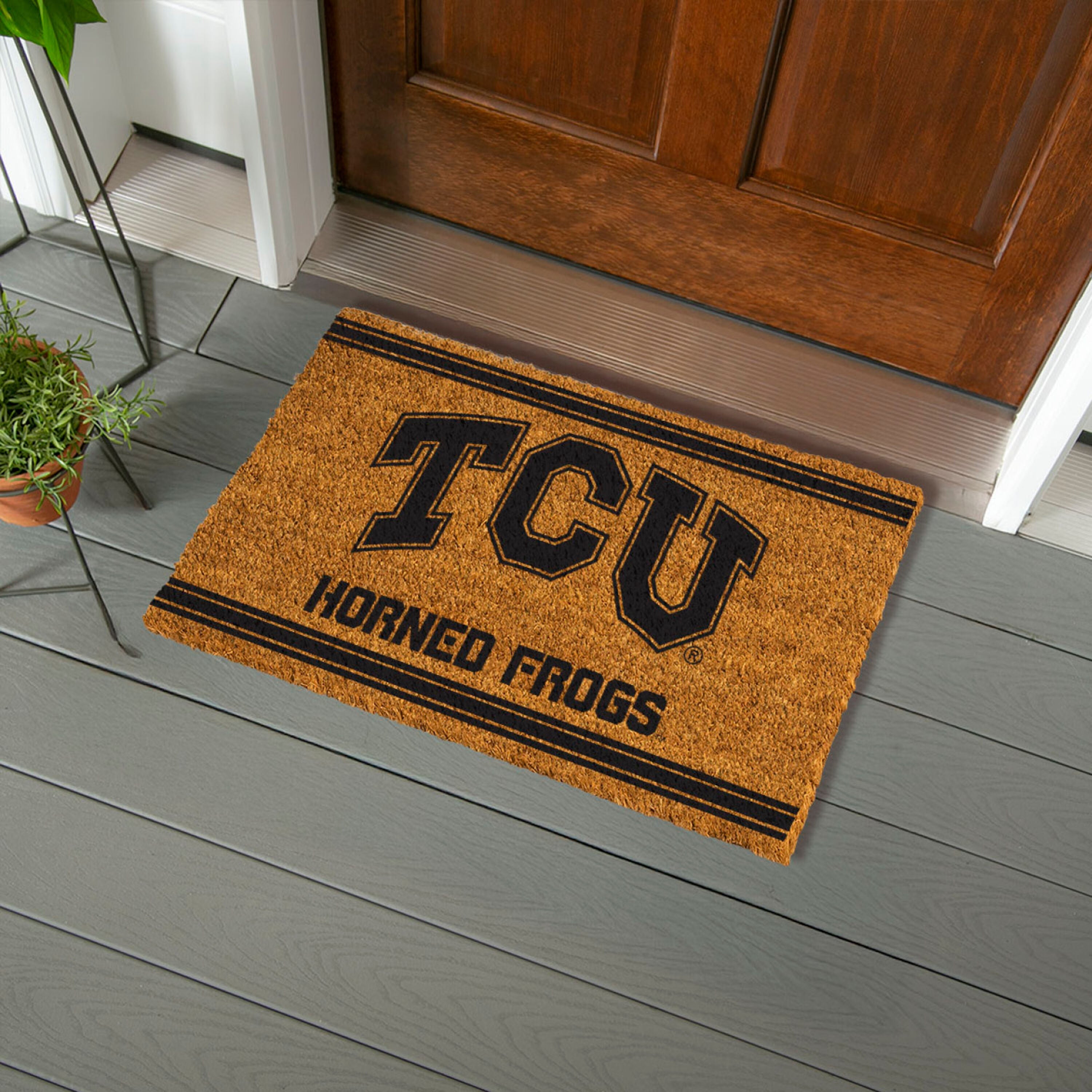 Texas Christian University, Coir Mat 1C - Sports Gifts, Sports Memorabilia, Sports Collectibles, Fan Shop