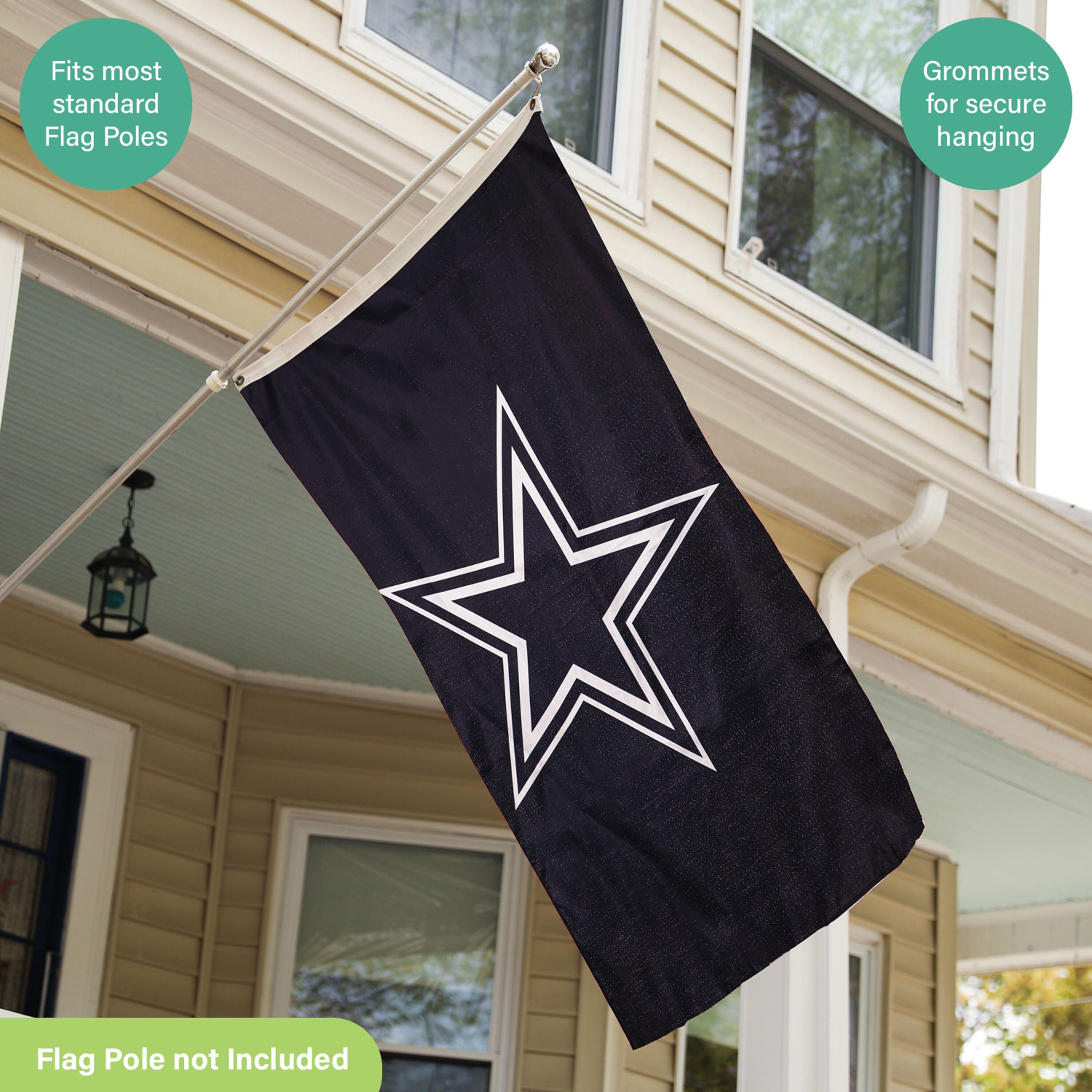 Dallas Cowboys Single Sided Estate Flag with 2 Grommets, 3'x5'