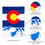 Colorado State Garden Applique Flag
