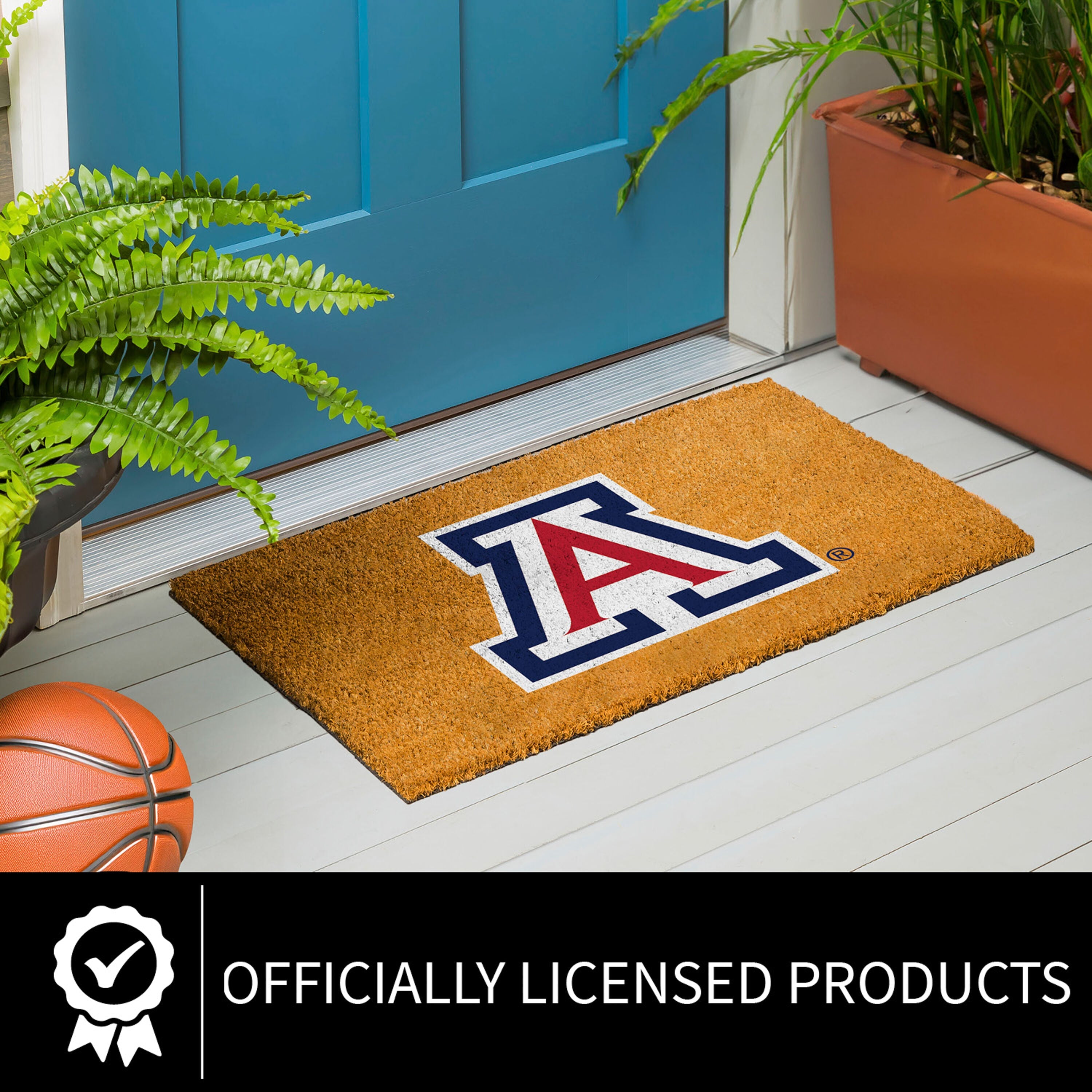 Coir Mat, 16"x28", University of Arizona - Sports Gifts, Sports Memorabilia, Sports Collectibles, Fan Shop