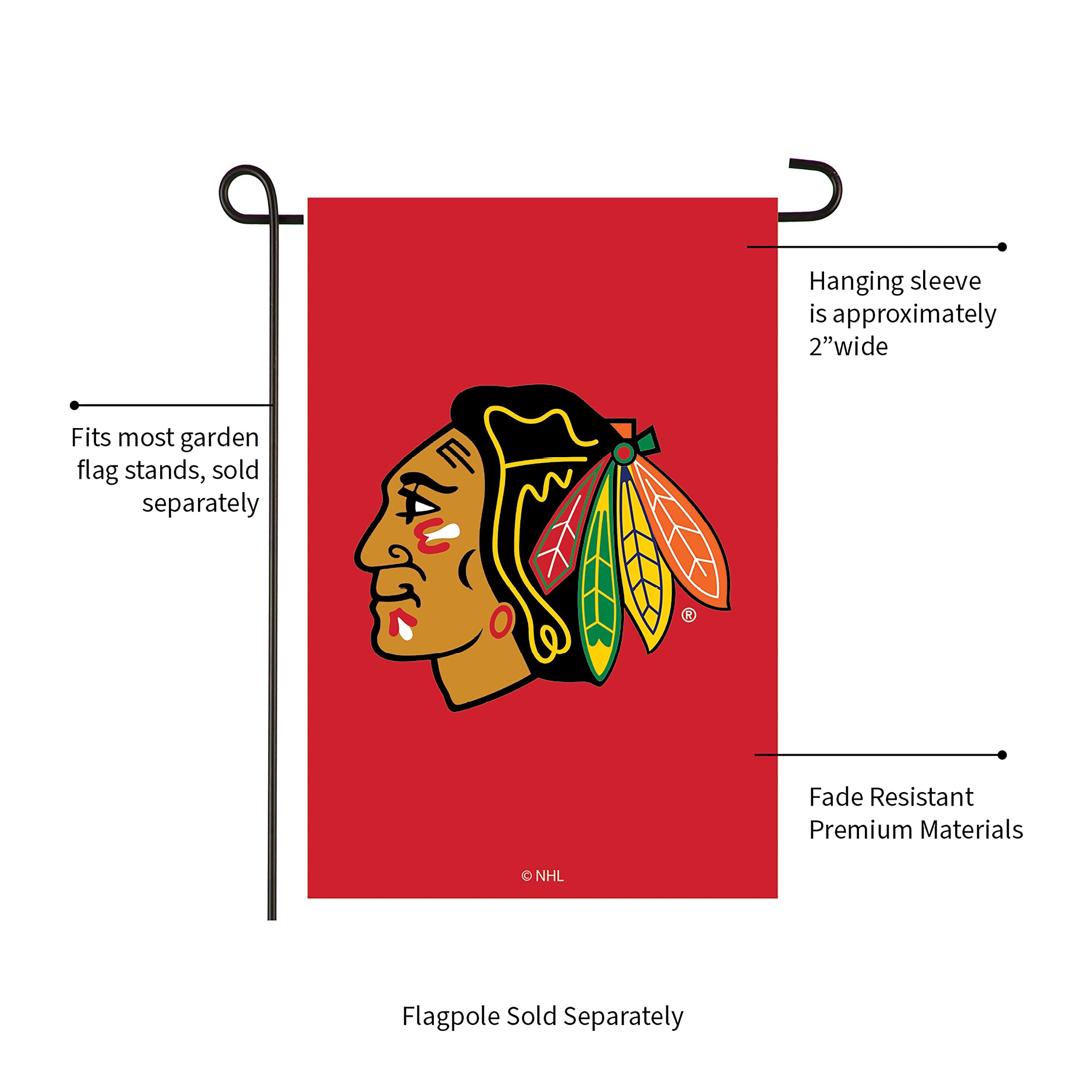 Applique Flag, Gar., Chicago Blackhawks