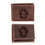 University of South Dakota, Bi-Fold and Tri-Fold Wallet Gift Set, Brown - Sports Gifts, Sports Memorabilia, Sports Collectibles, Fan Shop