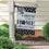 Paw Prints Garden Burlap Flag