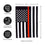 Thin Red Line House Applique Flag