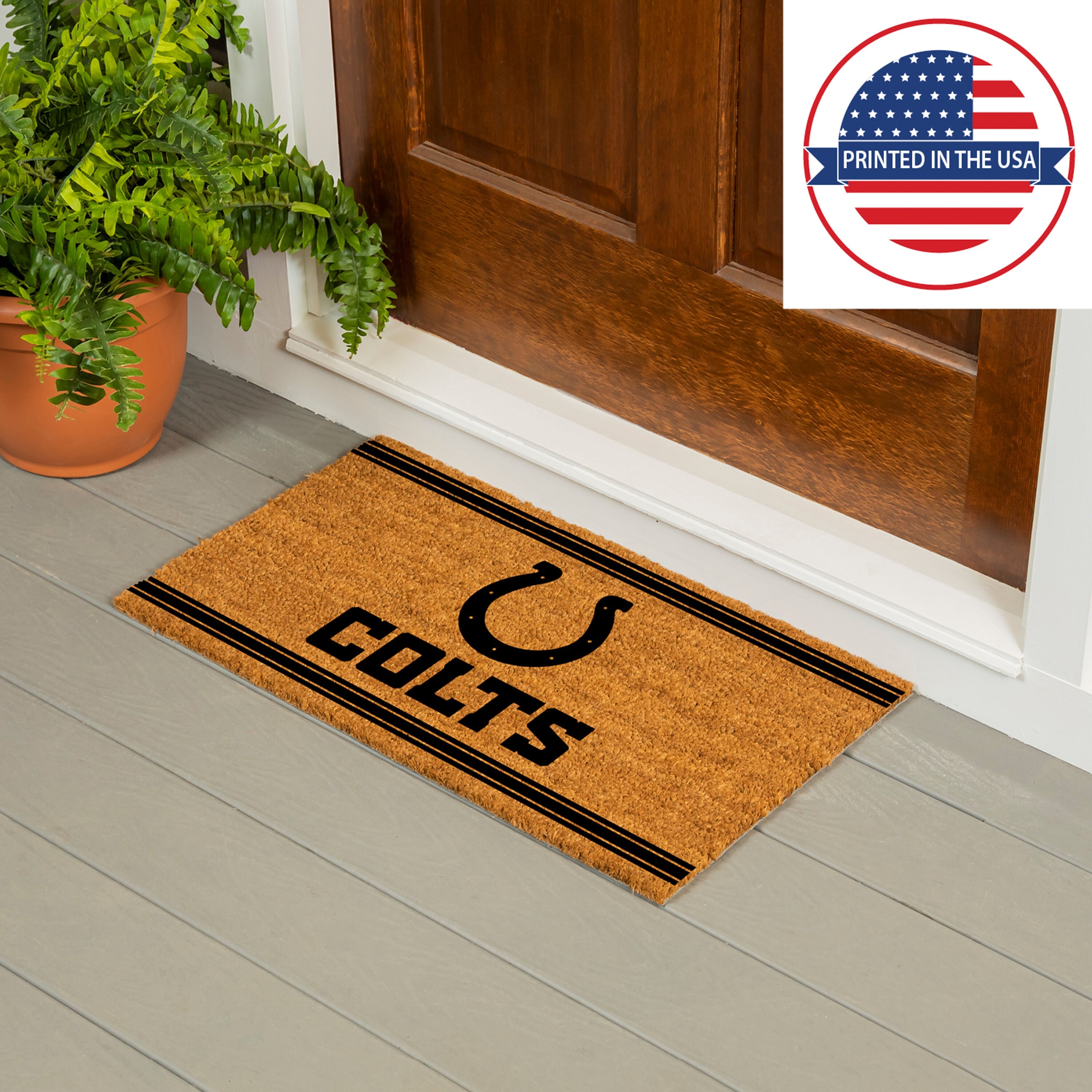 Indianapolis Colts, Coir Mat 1C - Sports Gifts, Sports Memorabilia, Sports Collectibles, Fan Shop