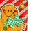 Patterned Gingerbread Man Applique Garden Flag - Sports Gifts, Sports Memorabilia, Sports Collectibles, Fan Shop