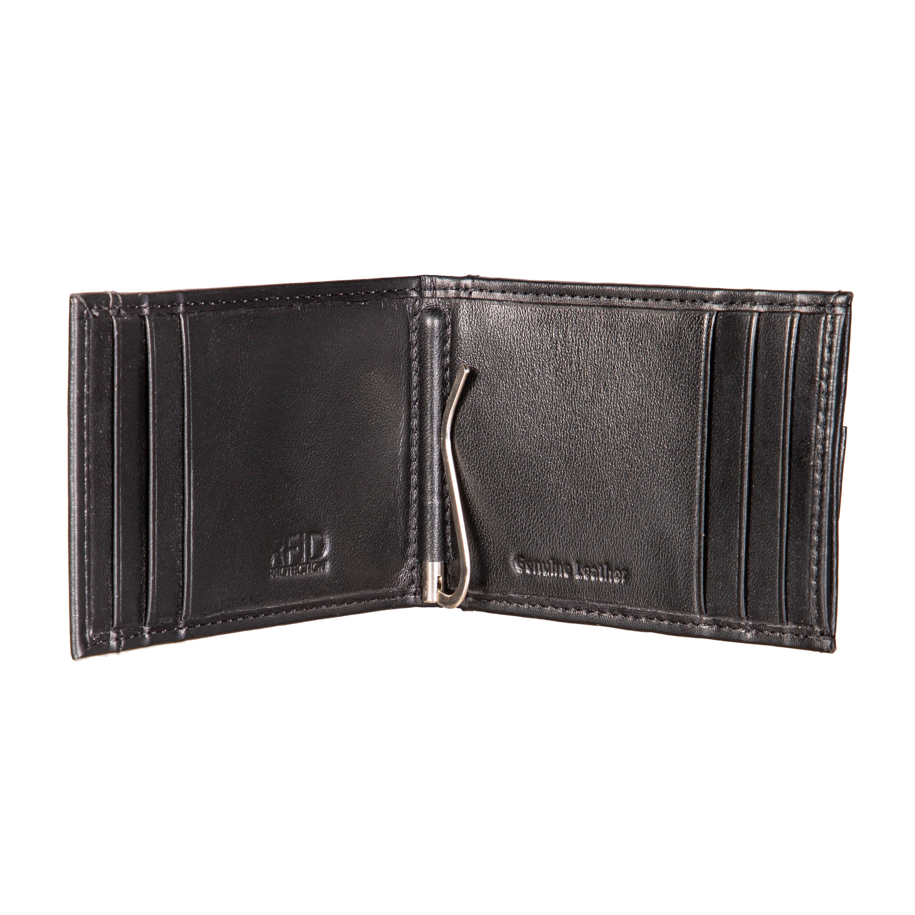 Front Pocket Wallet w/ RFID Blocking, University of Wisconsin-Madison, Black - Sports Gifts, Sports Memorabilia, Sports Collectibles, Fan Shop
