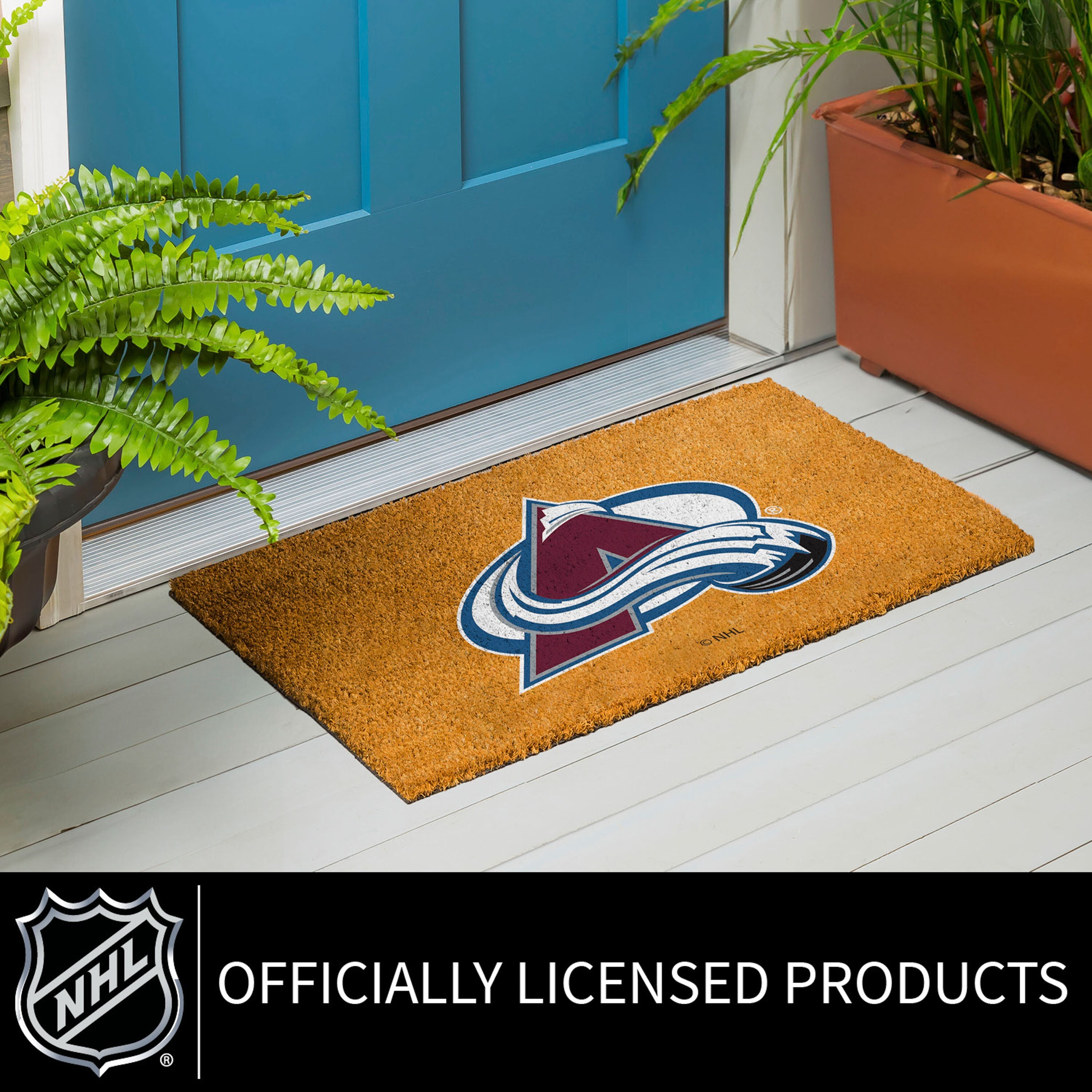 Coir Mat, 16"x28", Colorado Avalanche - Sports Gifts, Sports Memorabilia, Sports Collectibles, Fan Shop