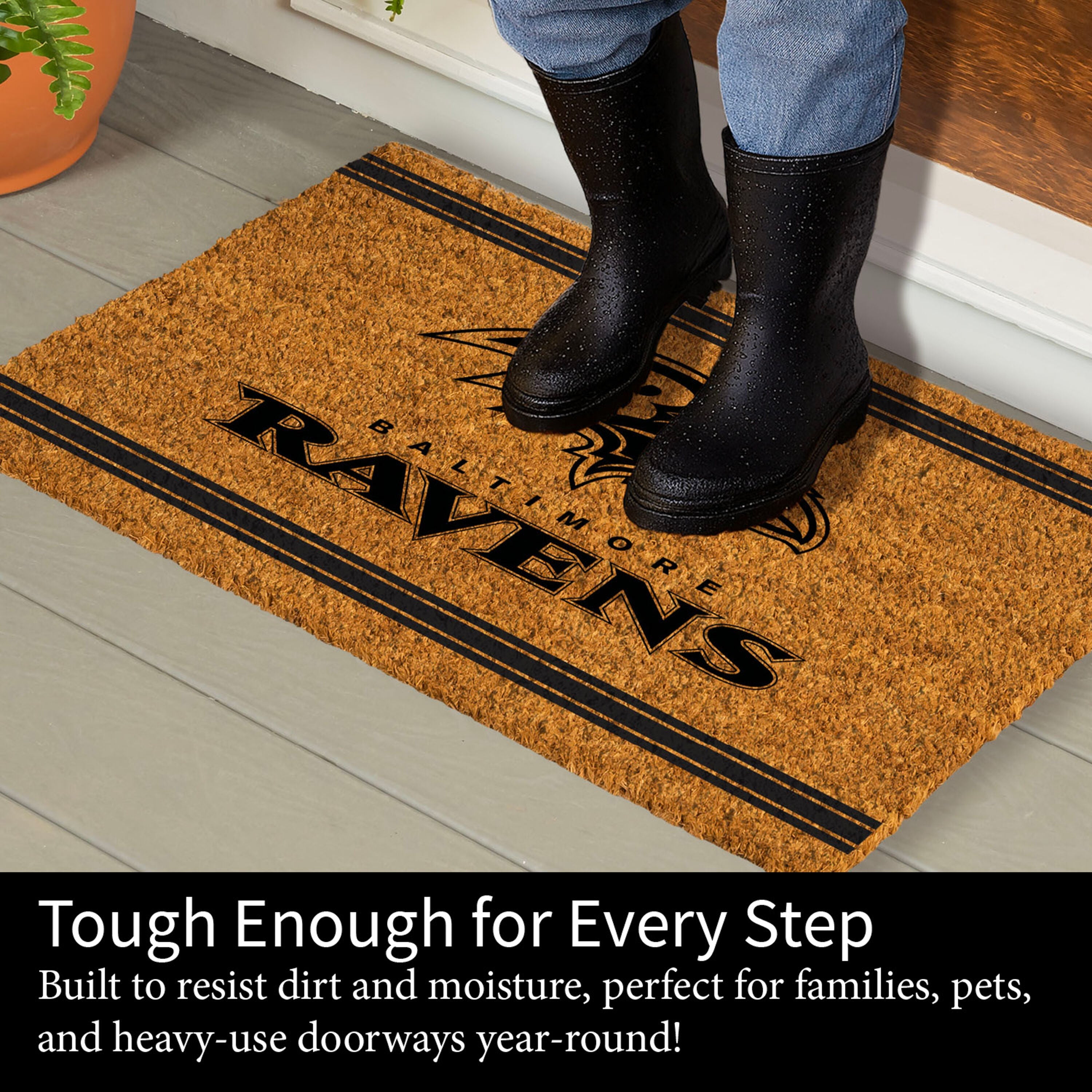 Baltimore Ravens, Coir Mat 1C - Sports Gifts, Sports Memorabilia, Sports Collectibles, Fan Shop