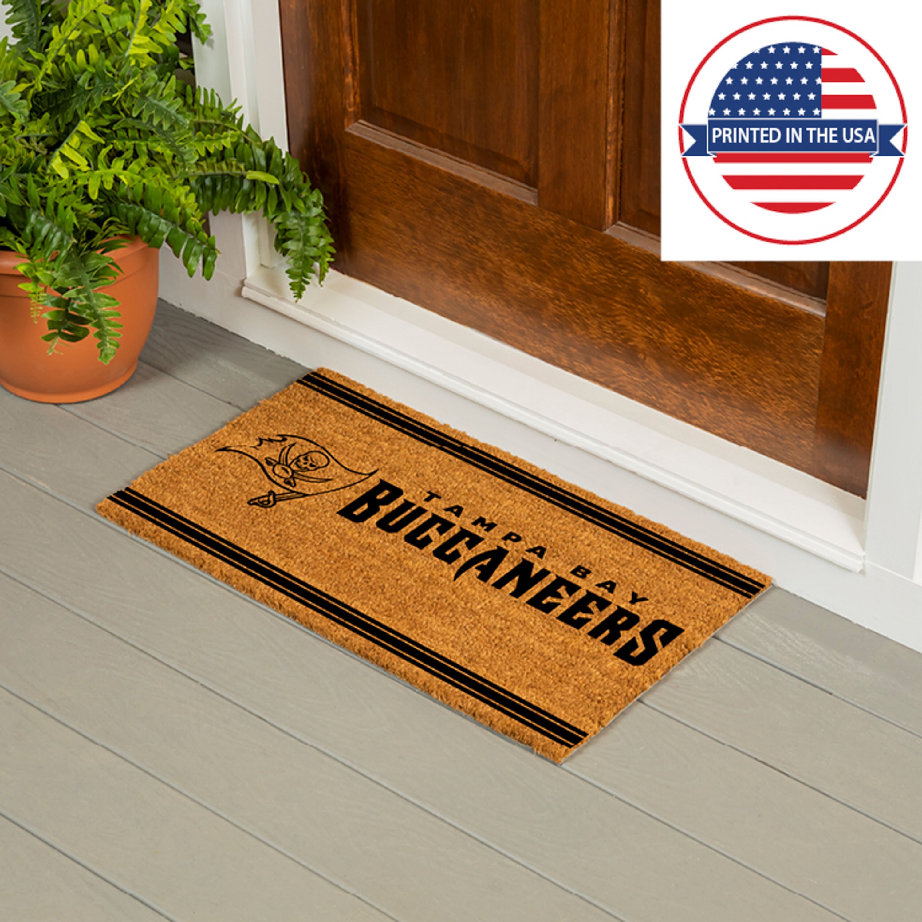 Tampa Bay Buccaneers, Coir Mat 1C - Sports Gifts, Sports Memorabilia, Sports Collectibles, Fan Shop