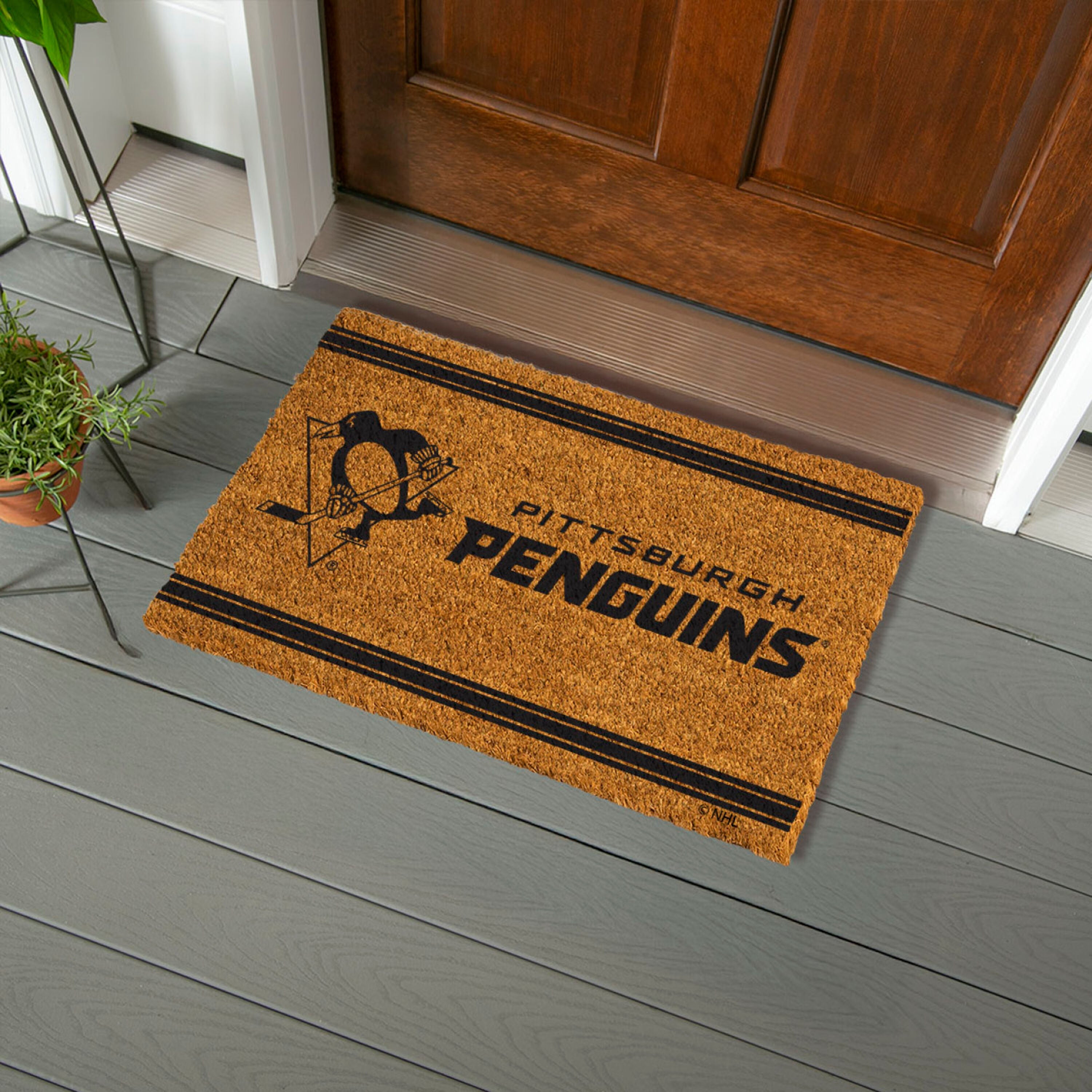 Pittsburgh Penguins, Coir Mat 1C - Sports Gifts, Sports Memorabilia, Sports Collectibles, Fan Shop
