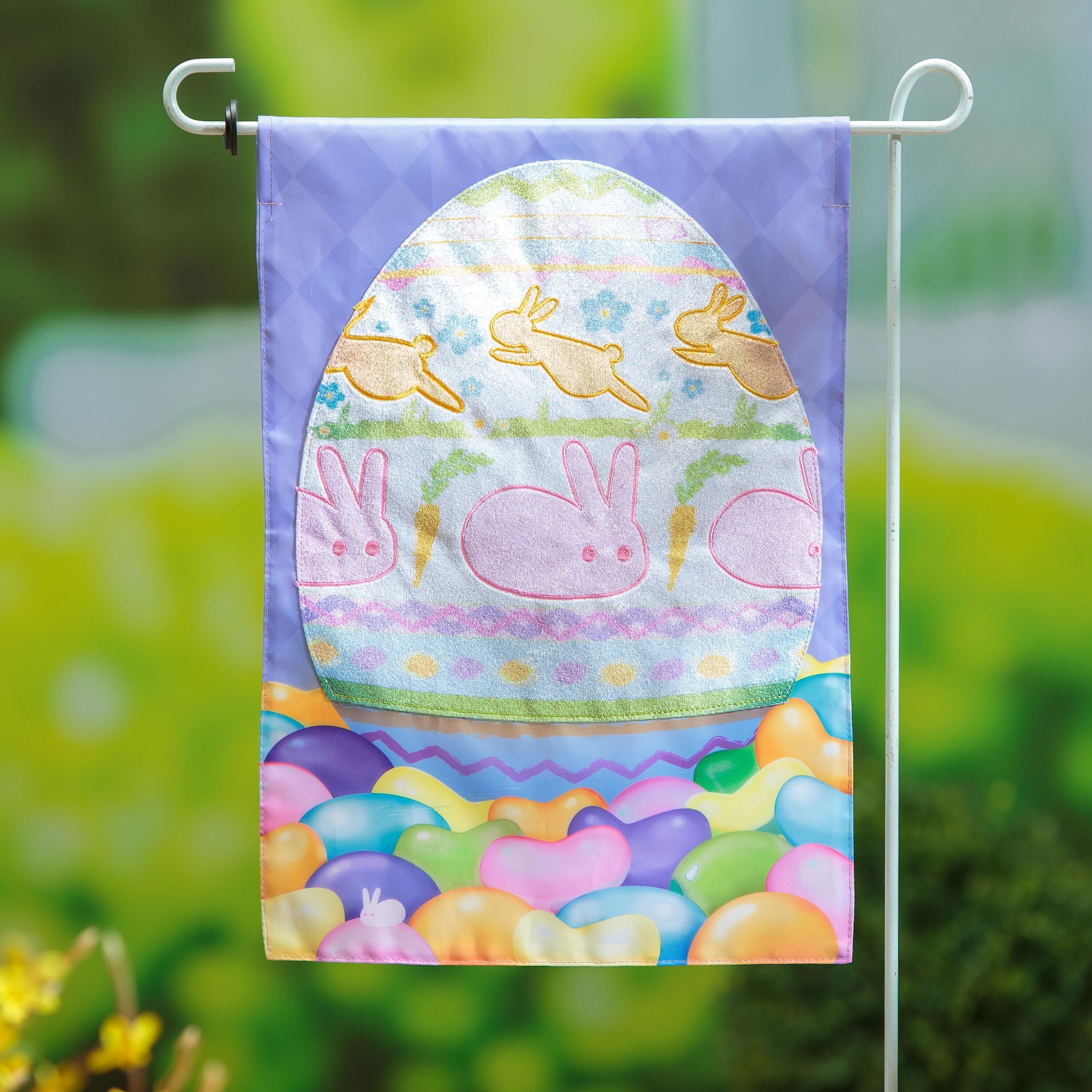 Sweet Treats and Easter Friends Applique Garden Flag - Sports Gifts, Sports Memorabilia, Sports Collectibles, Fan Shop