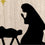 Nativity Silhouette Burlap Garden Flag - Sports Gifts, Sports Memorabilia, Sports Collectibles, Fan Shop