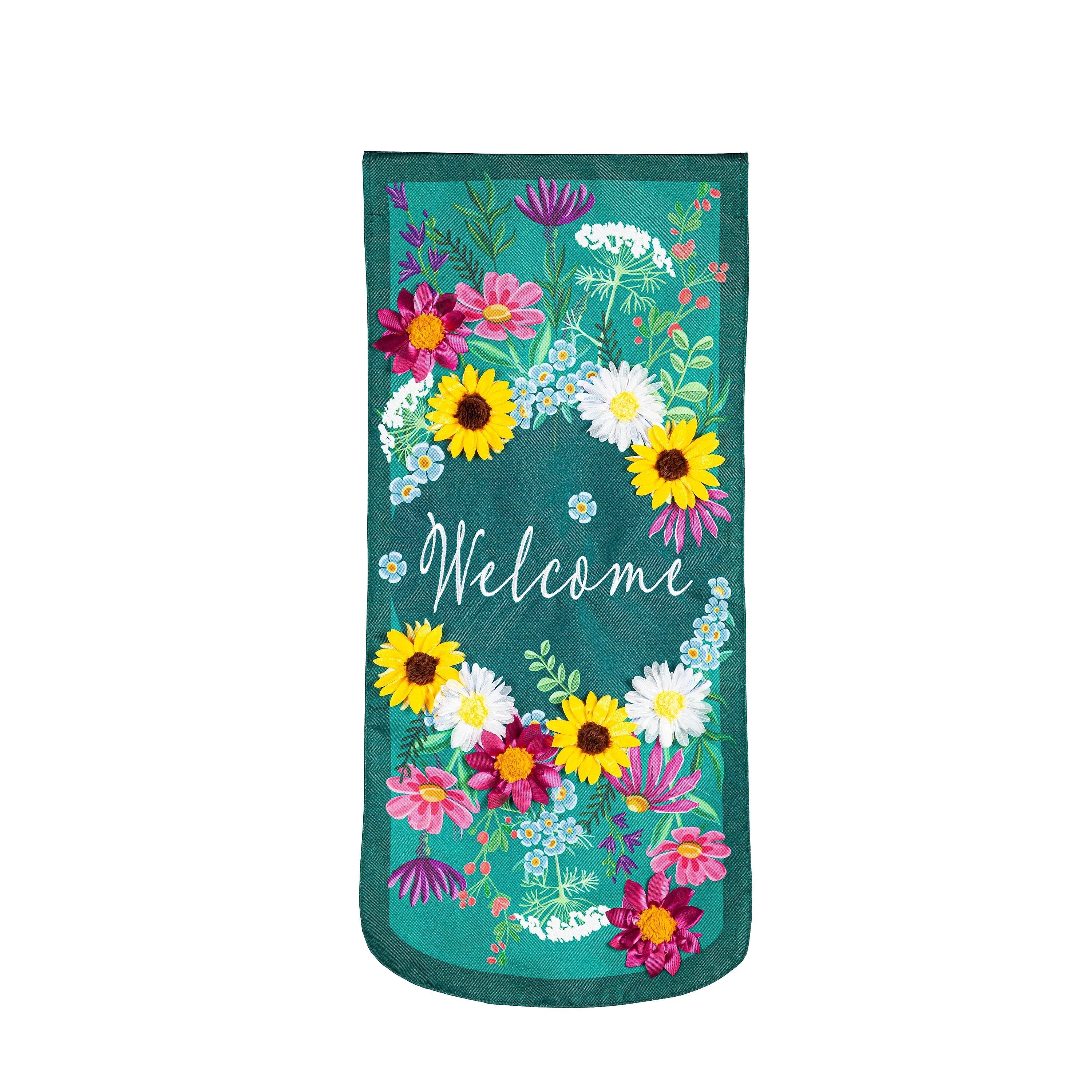 Wildflowers Welcome Estate Garden Flag - Sports Gifts, Sports Memorabilia, Sports Collectibles, Fan Shop