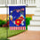 Patriotic Wreath Applique Garden Flag