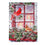 Cardinals in the Window Garden Suede Flag
