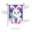 Easter Bunny Applique Garden Flag