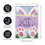 Happy Easter Bunny Applique Garden Flag